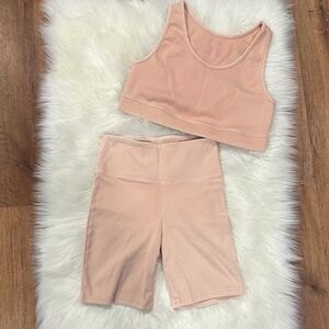 Wild Fable - Athletic Crop Top and Shorts Set